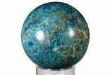 Bright Blue Apatite Sphere - Madagascar #133090-1